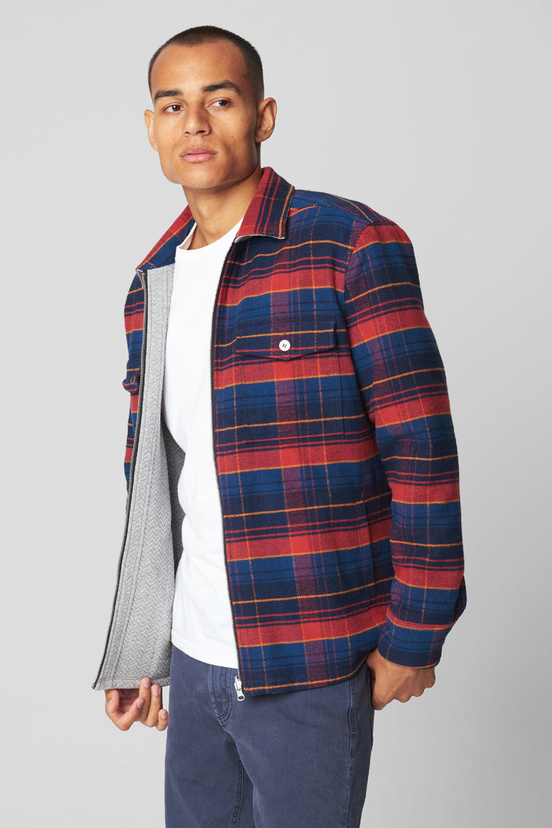 Reversible Jacket In Five O'Clock Shadow Bryant + Lily